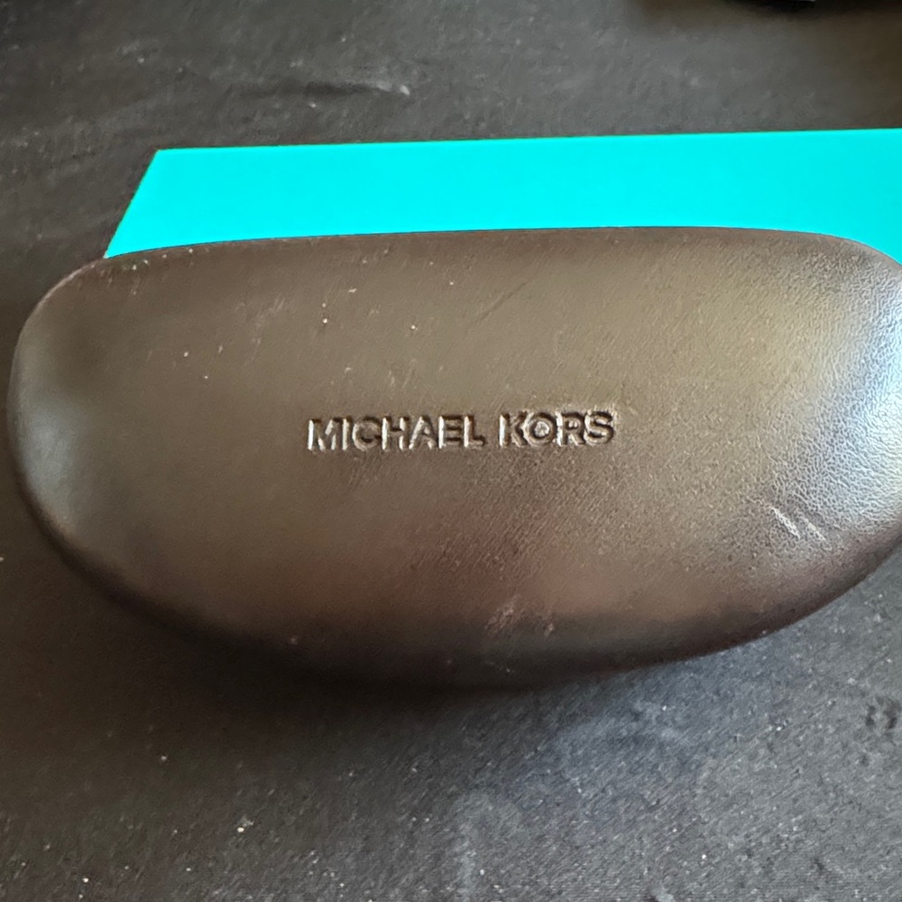 Michael Kors Brown Leather Sunglasses Case